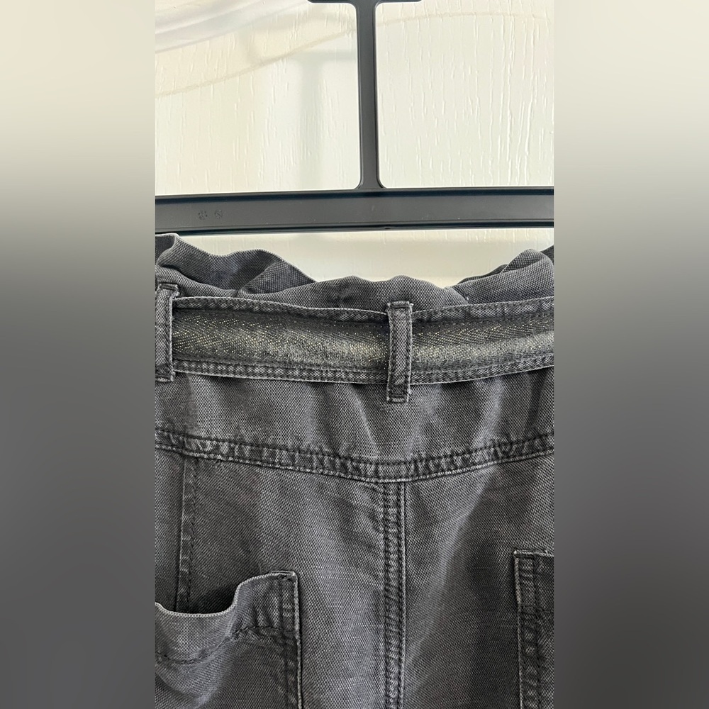 EUC Anthropologie Linen Blend Utility Paper Bag Jogger SZ 10. Inseam 13.5”approx - Picture 11 of 12